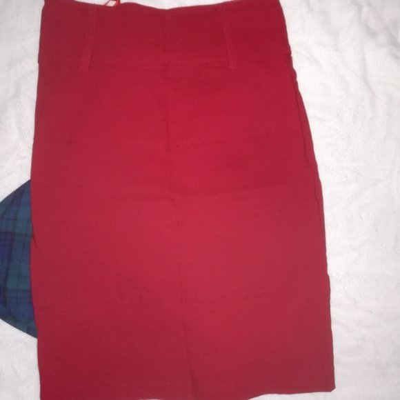 Red pencil skirt XS - Picture 1 of 1